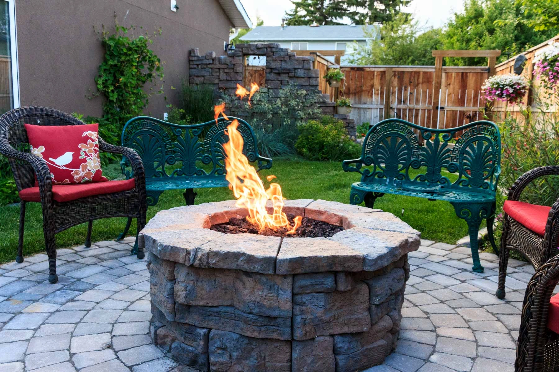 Clover sc landscaper fire features landscape design (1)