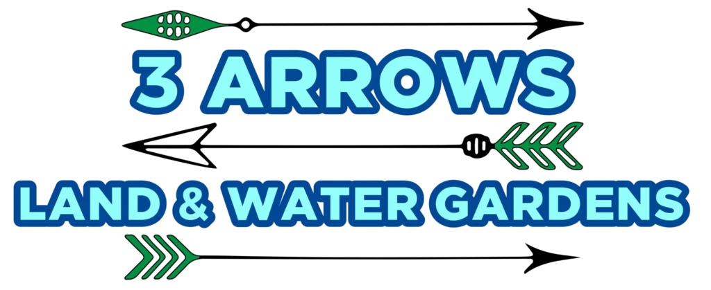 Clover sc landscaper water features 3 arrows land water garden colored logo
